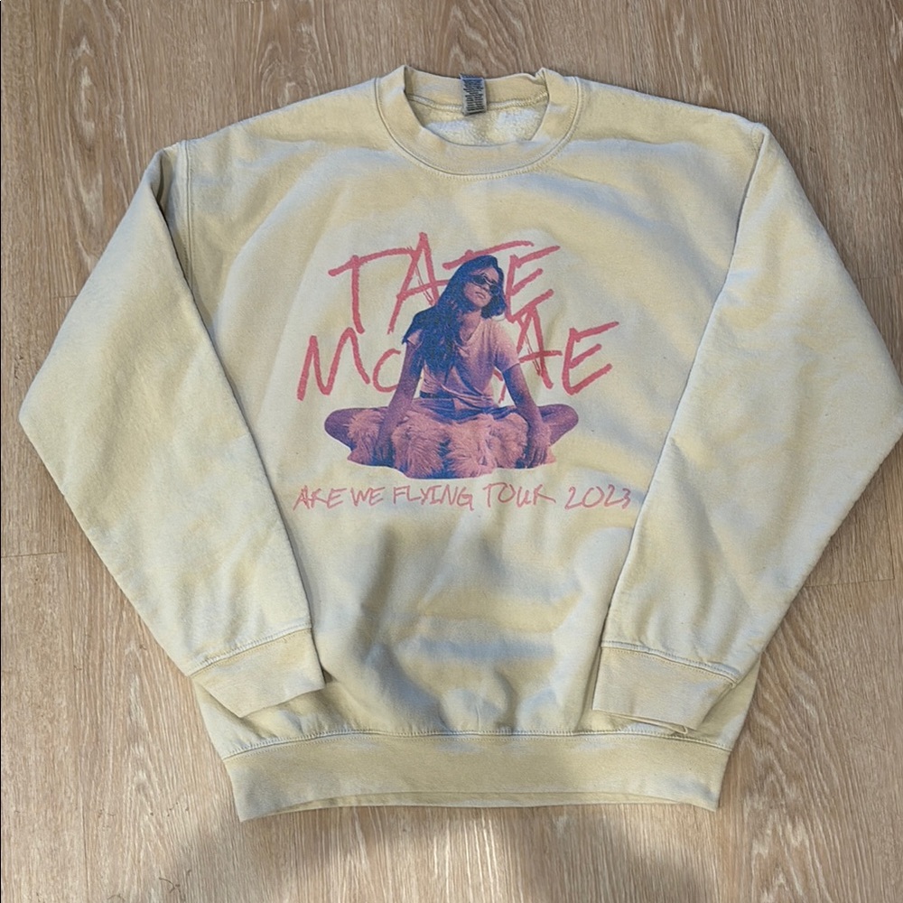 Beige Graphic Sweater